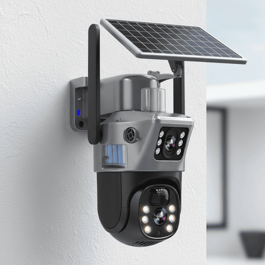 DualGuard Solar 4K - Wireless security camera with solar panel & 360° all-round view 1