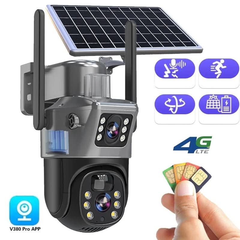DualGuard Solar 4K - Wireless security camera with solar panel & 360° all-round view 2