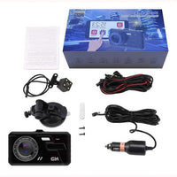 Dual 1080P Dash Cam for Car - Front and Rear Recording, 170° Wide-Angle Lens 1