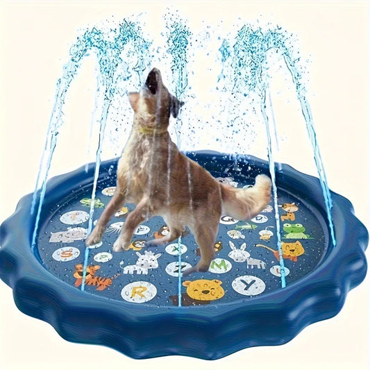 Durable Outdoor Pet Bath Basin with Water Spray & Anti-Slip Surface 0