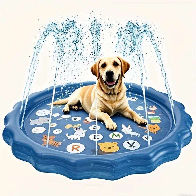Durable Outdoor Pet Bath Basin with Water Spray & Anti-Slip Surface 1