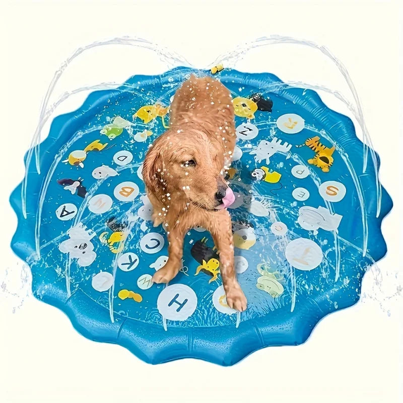 Durable Outdoor Pet Bath Basin with Water Spray & Anti-Slip Surface 4
