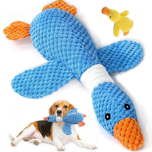 Durable Plush Goose Toy for Dogs and Cats – Interactive Chew & Squeak 0