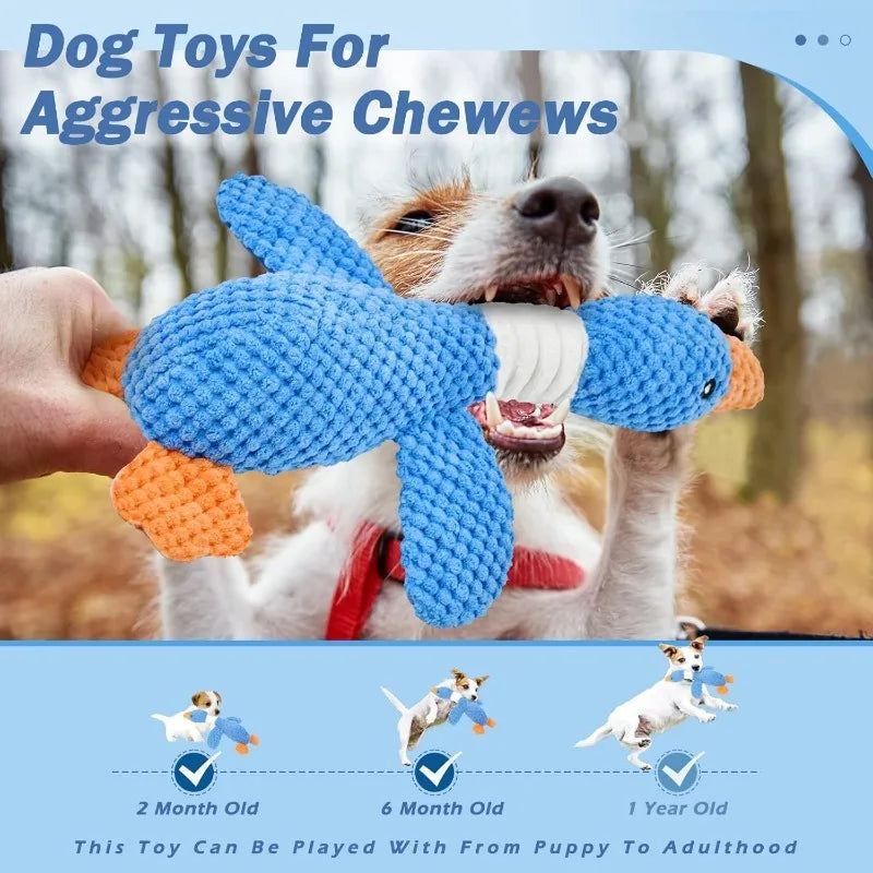 Durable Plush Goose Toy for Dogs and Cats – Interactive Chew & Squeak 3