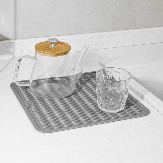 Eco-Conscious Silicone Dish Drying Mat - Heat Resistant Kitchen Drying Mat 0