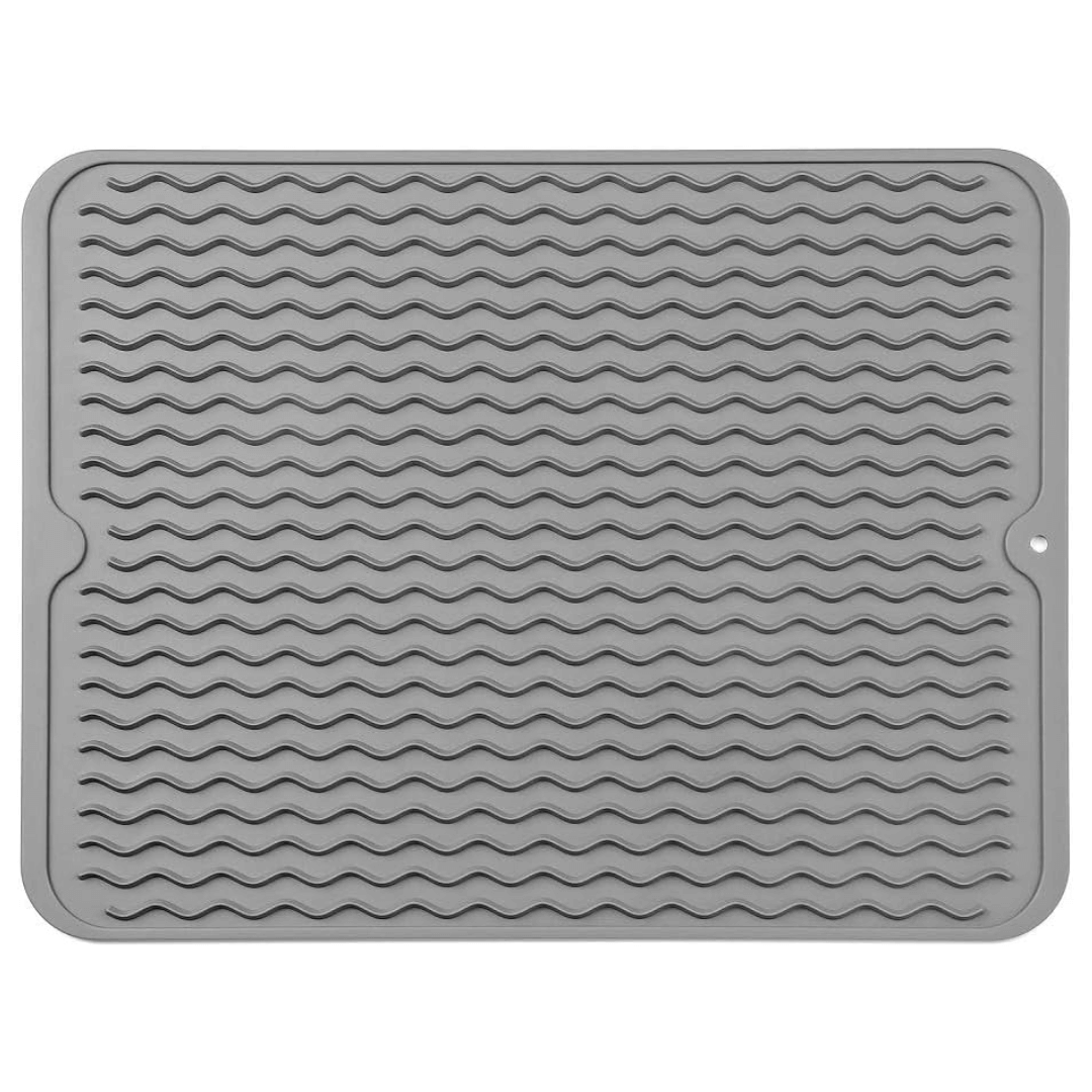 Eco-Conscious Silicone Dish Drying Mat - Heat Resistant Kitchen Drying Mat 19