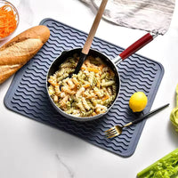 Eco-Conscious Silicone Dish Drying Mat - Heat Resistant Kitchen Drying Mat 2