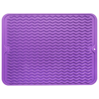 Eco-Conscious Silicone Dish Drying Mat - Heat Resistant Kitchen Drying Mat 23