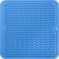 Eco-Conscious Silicone Dish Drying Mat - Heat Resistant Kitchen Drying Mat 25