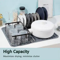 Eco-Conscious Silicone Dish Drying Mat - Heat Resistant Kitchen Drying Mat 7