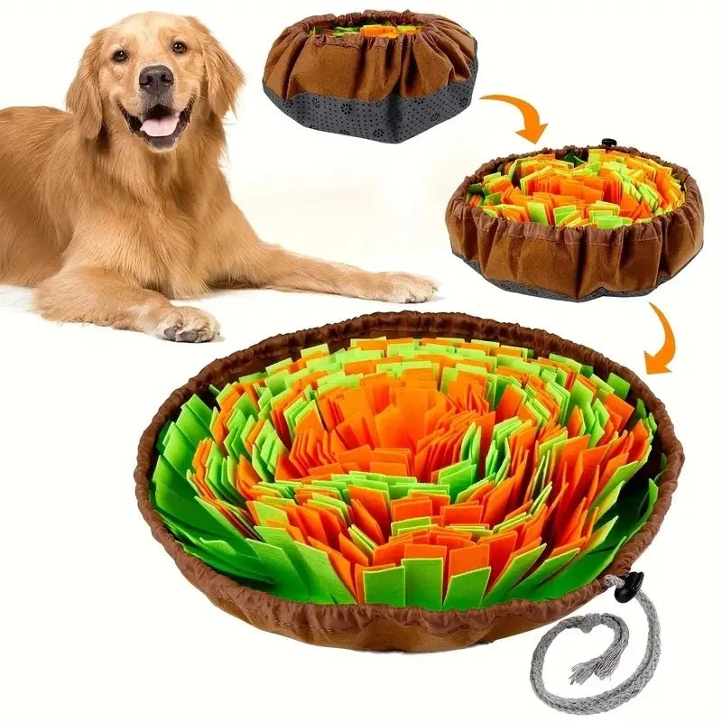 Eco-Friendly Snuffle Mat for Dogs - Foldable Slow Feeding Training Pad 0