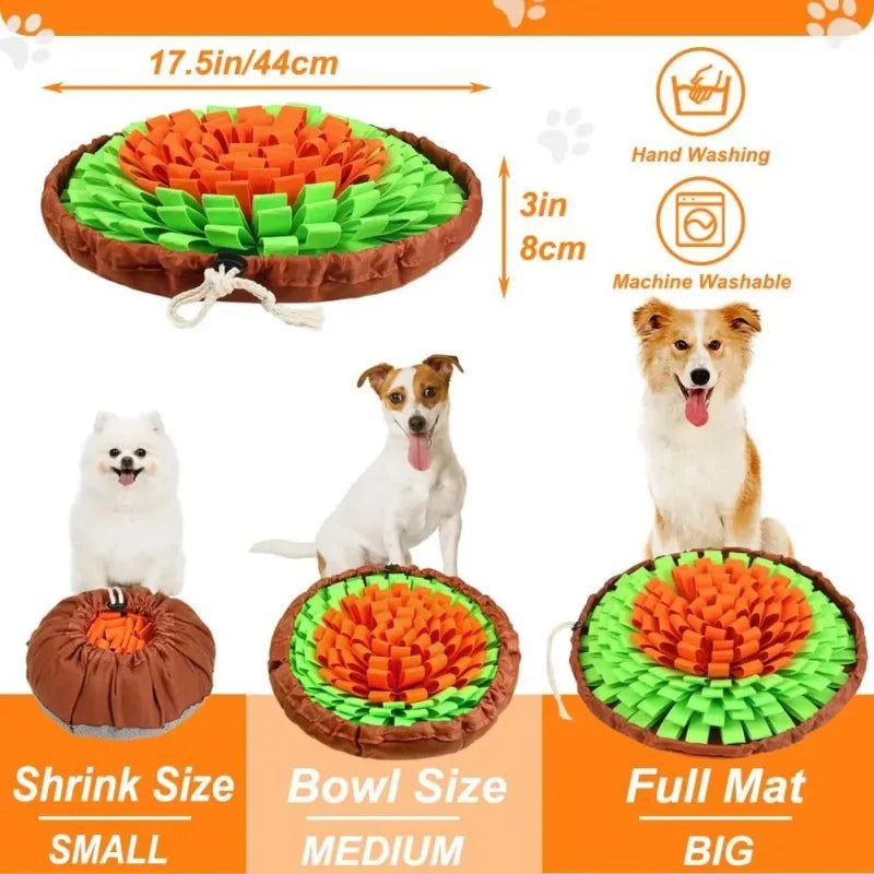 Eco-Friendly Snuffle Mat for Dogs - Foldable Slow Feeding Training Pad 4