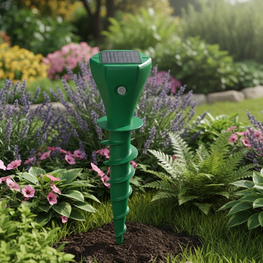 EcoGuard - Solar Mole Repeller with Vibration, Weather-Resistant, Silent Operation 1