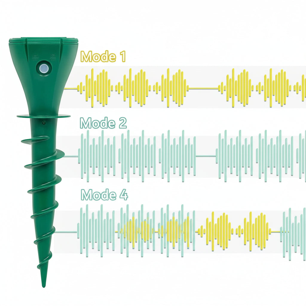 EcoGuard - Solar Mole Repeller with Vibration, Weather-Resistant, Silent Operation 6
