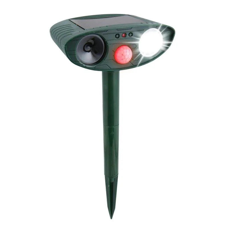 EcoGuard Ultrasonic Deer Repeller - Solar Powered, Motion Activated, 4 Pack 1