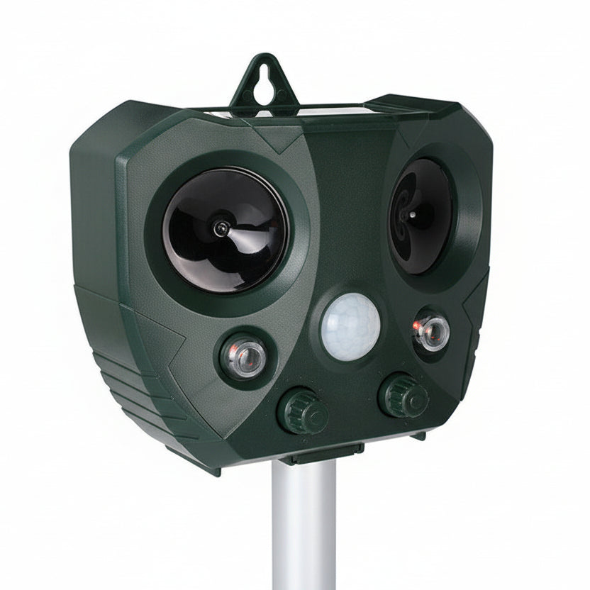EcoGuard Ultrasonic Solar-Powered Bird & Pest Repeller with Motion Sensor 1