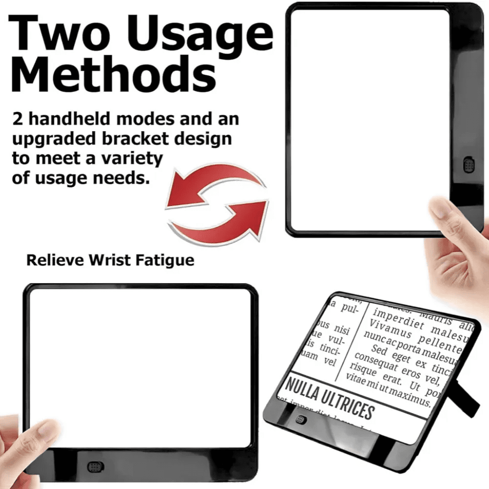 Effortless Reading Aid - 3x LED Magnifying Glass with Light for Clear Text 4