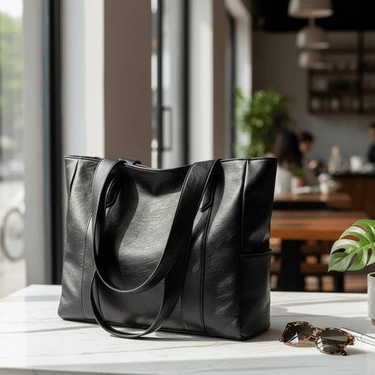 Elegant Retro Leather Shoulder Bag - Spacious PU Leather Design for Everyday Use 0