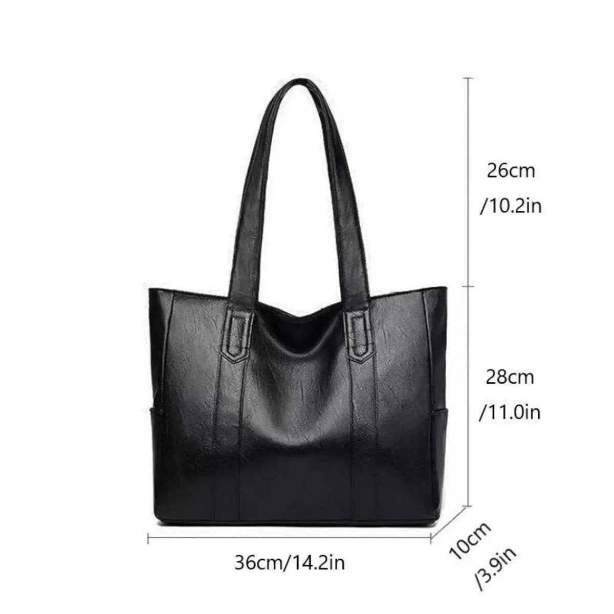 Elegant Retro Leather Shoulder Bag - Spacious PU Leather Design for Everyday Use 8