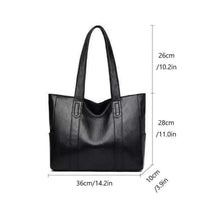 Elegant Retro Leather Shoulder Bag - Spacious PU Leather Design for Everyday Use 8