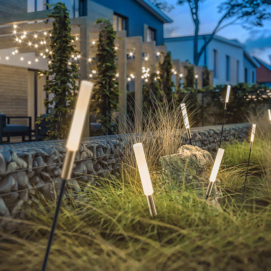 Elegant Solar Reed Lights - Waterproof LED Garden Decor for Outdoor Spaces 0