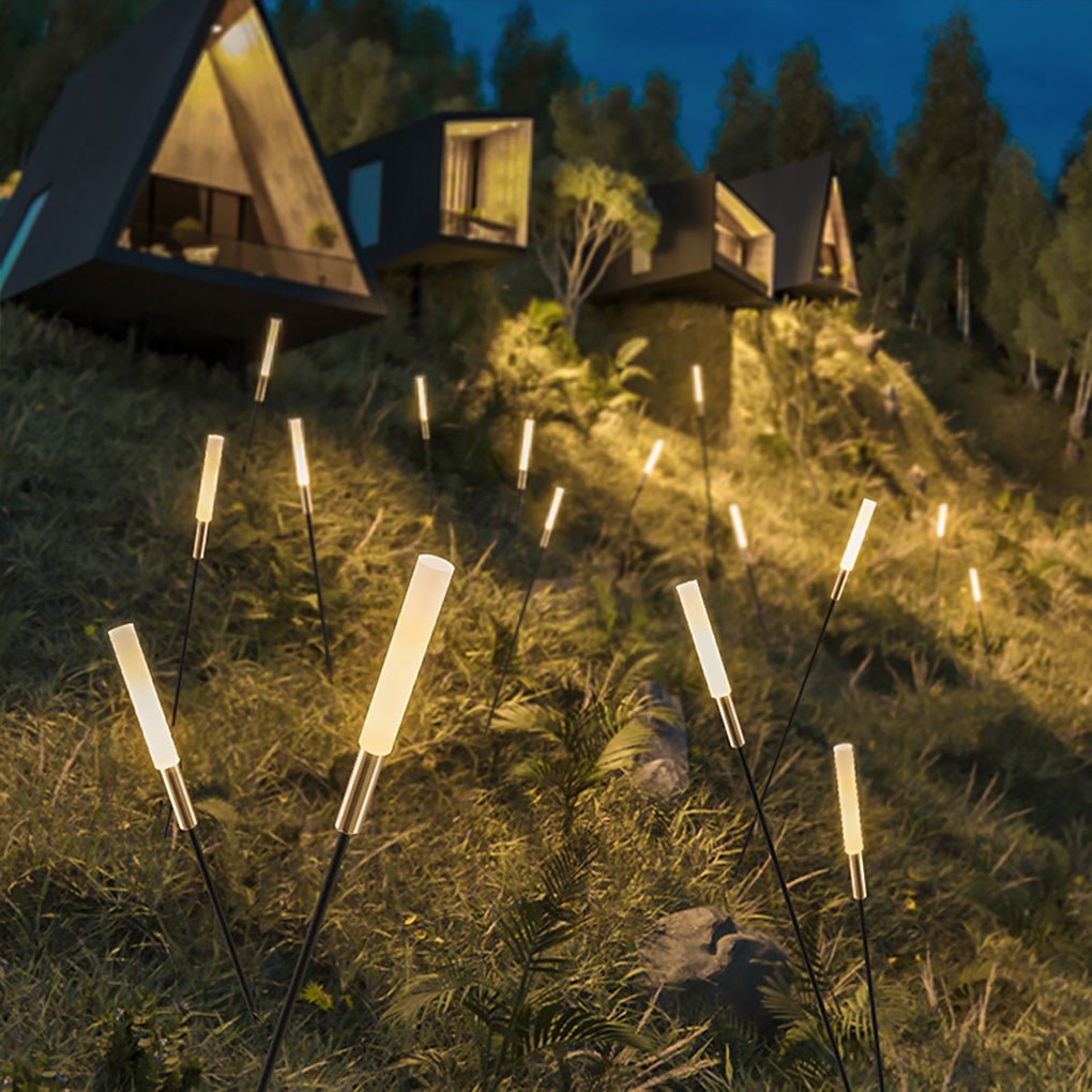 Elegant Solar Reed Lights - Waterproof LED Garden Decor for Outdoor Spaces 3