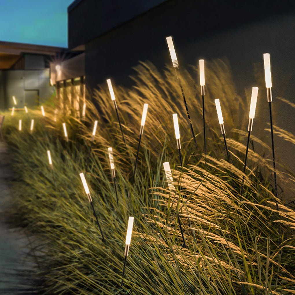 Elegant Solar Reed Lights - Waterproof LED Garden Decor for Outdoor Spaces 4