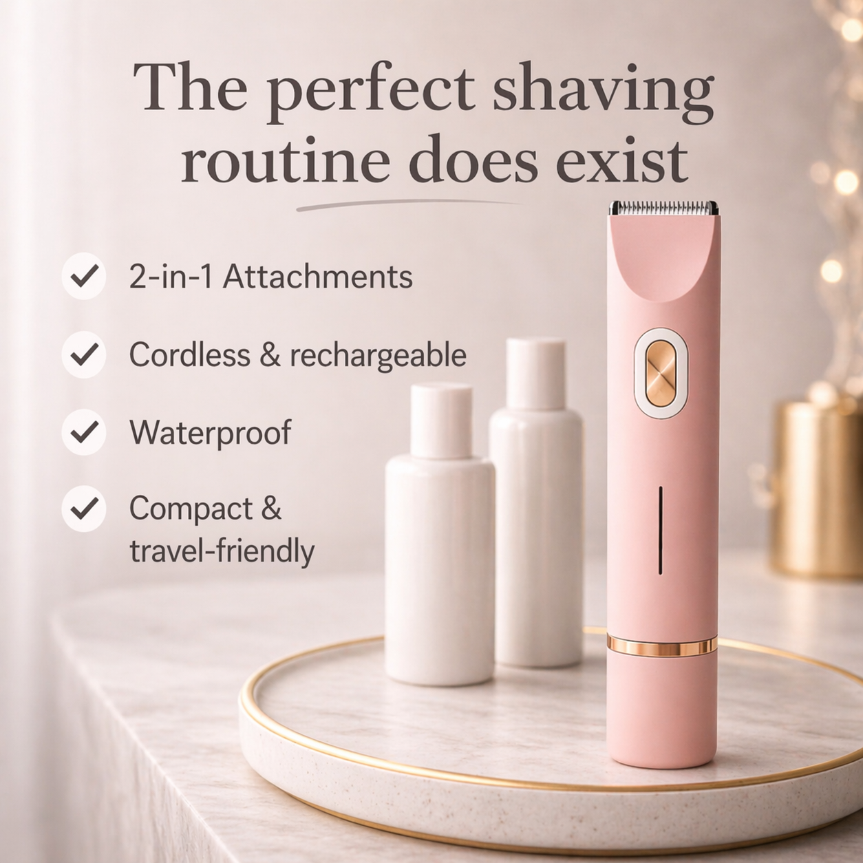 PUREGLIDE – Dual Head Shaver for Precise and Comfortable Grooming