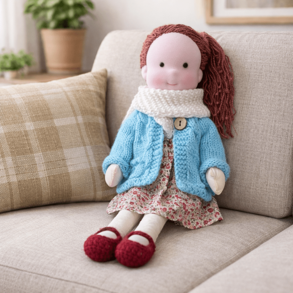 Elora – Handmade Waldorf Doll Made of Cotton for Creative Play 13