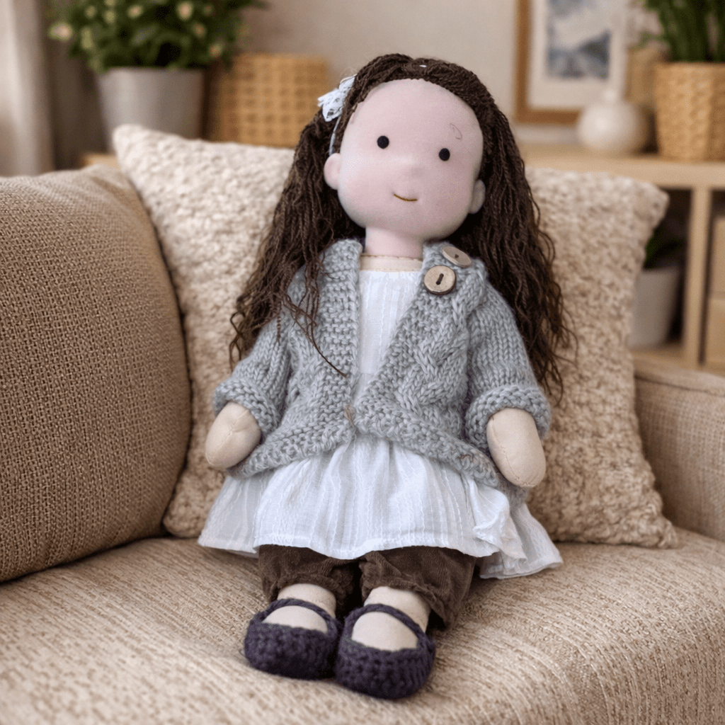 Elora – Handmade Waldorf Doll Made of Cotton for Creative Play 17