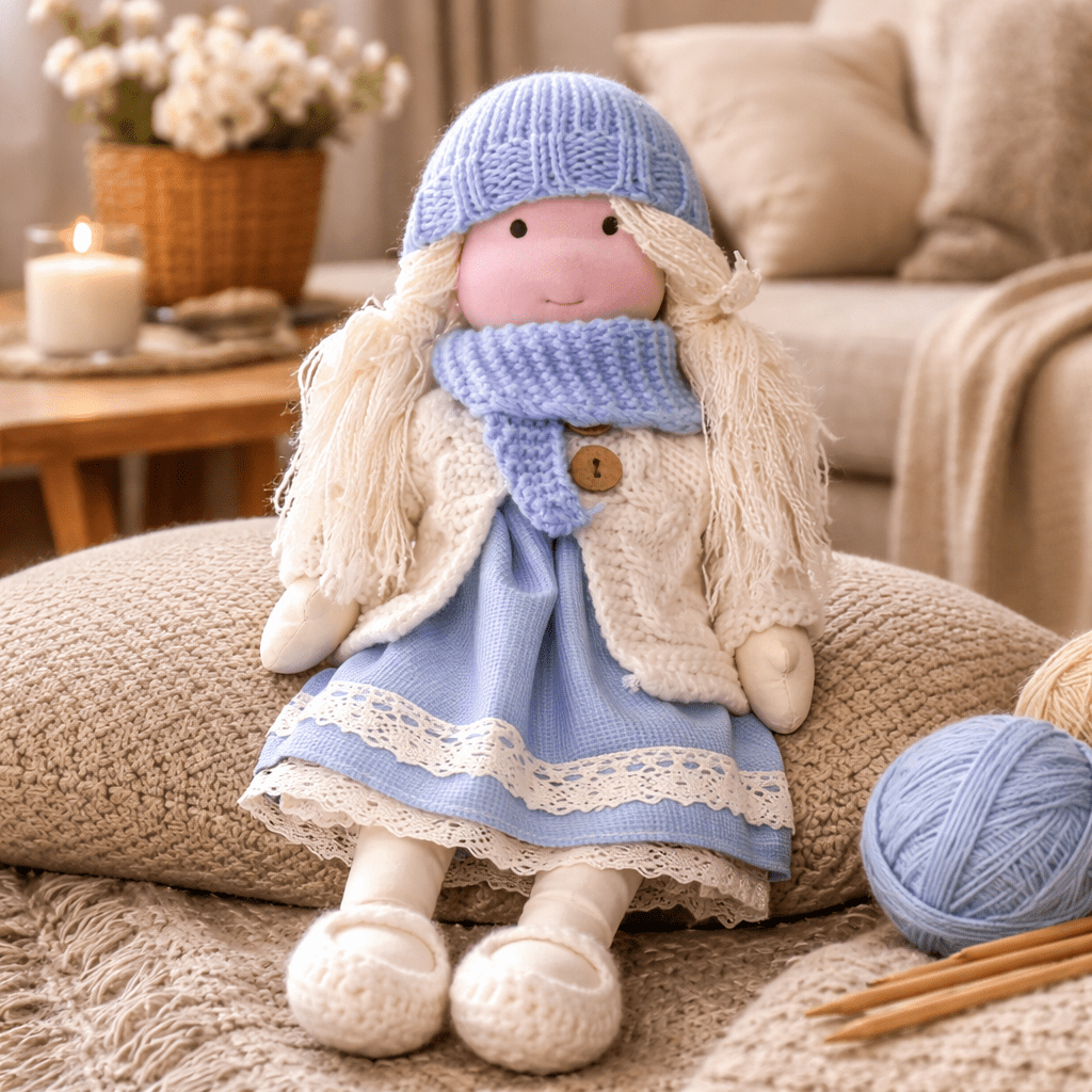 Elora – Handmade Waldorf Doll Made of Cotton for Creative Play 18