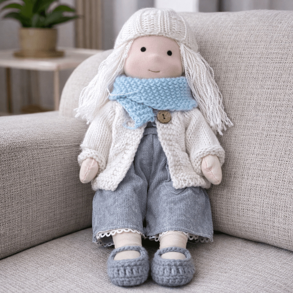 Elora – Handmade Waldorf Doll Made of Cotton for Creative Play 2
