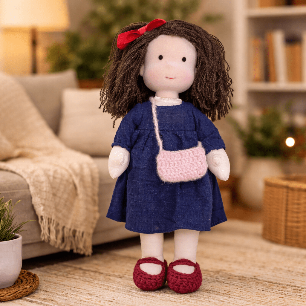 Elora – Handmade Waldorf Doll Made of Cotton for Creative Play 21