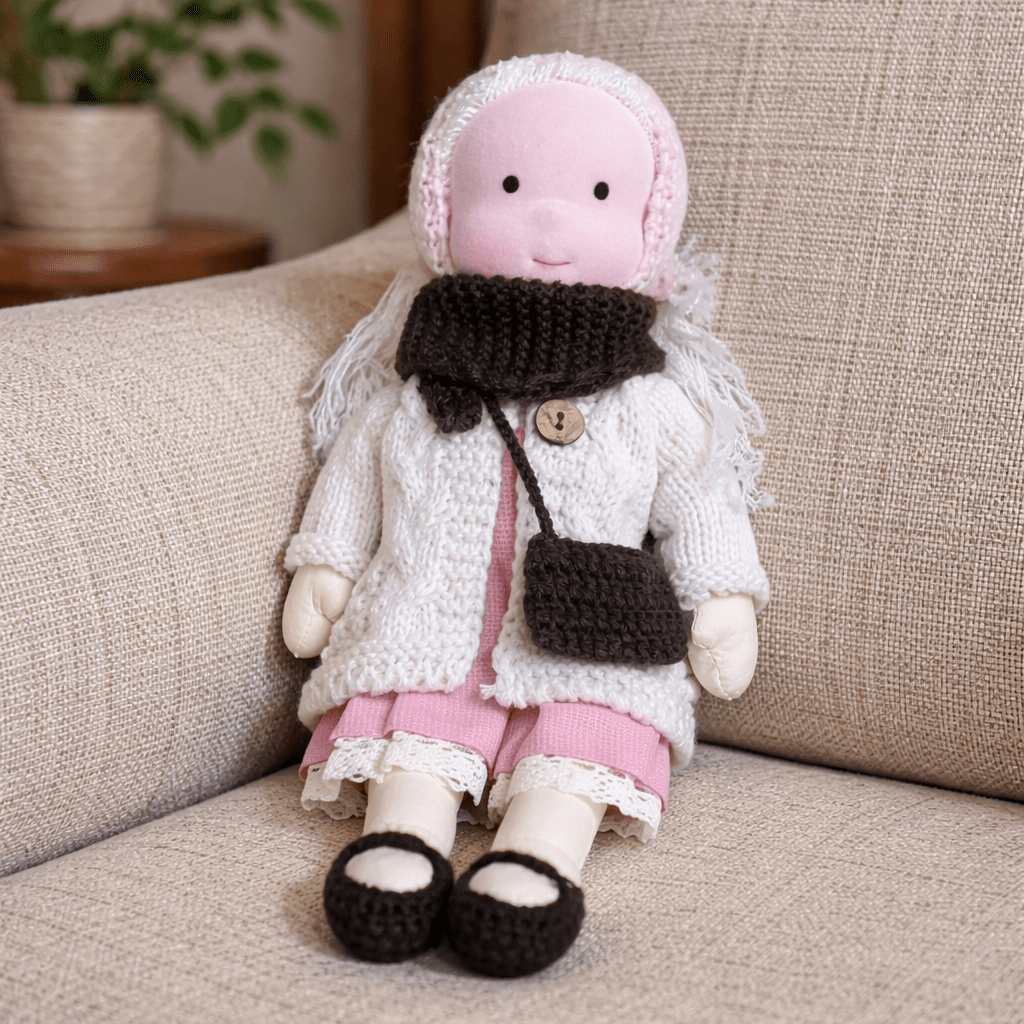 Elora – Handmade Waldorf Doll Made of Cotton for Creative Play 23