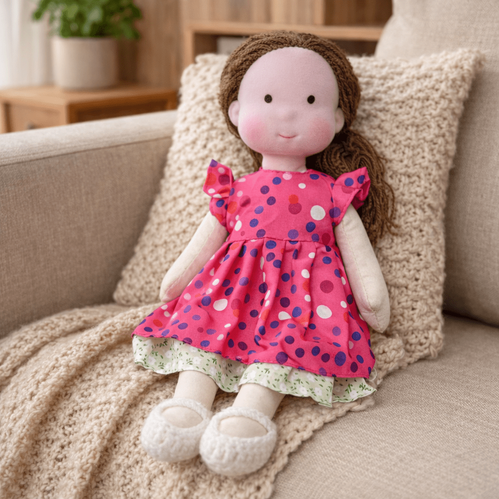 Elora – Handmade Waldorf Doll Made of Cotton for Creative Play 24