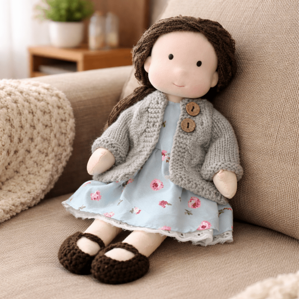 Elora – Handmade Waldorf Doll Made of Cotton for Creative Play 27
