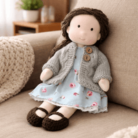 Elora – Handmade Waldorf Doll Made of Cotton for Creative Play 27