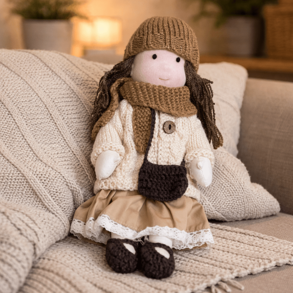 Elora – Handmade Waldorf Doll Made of Cotton for Creative Play 28
