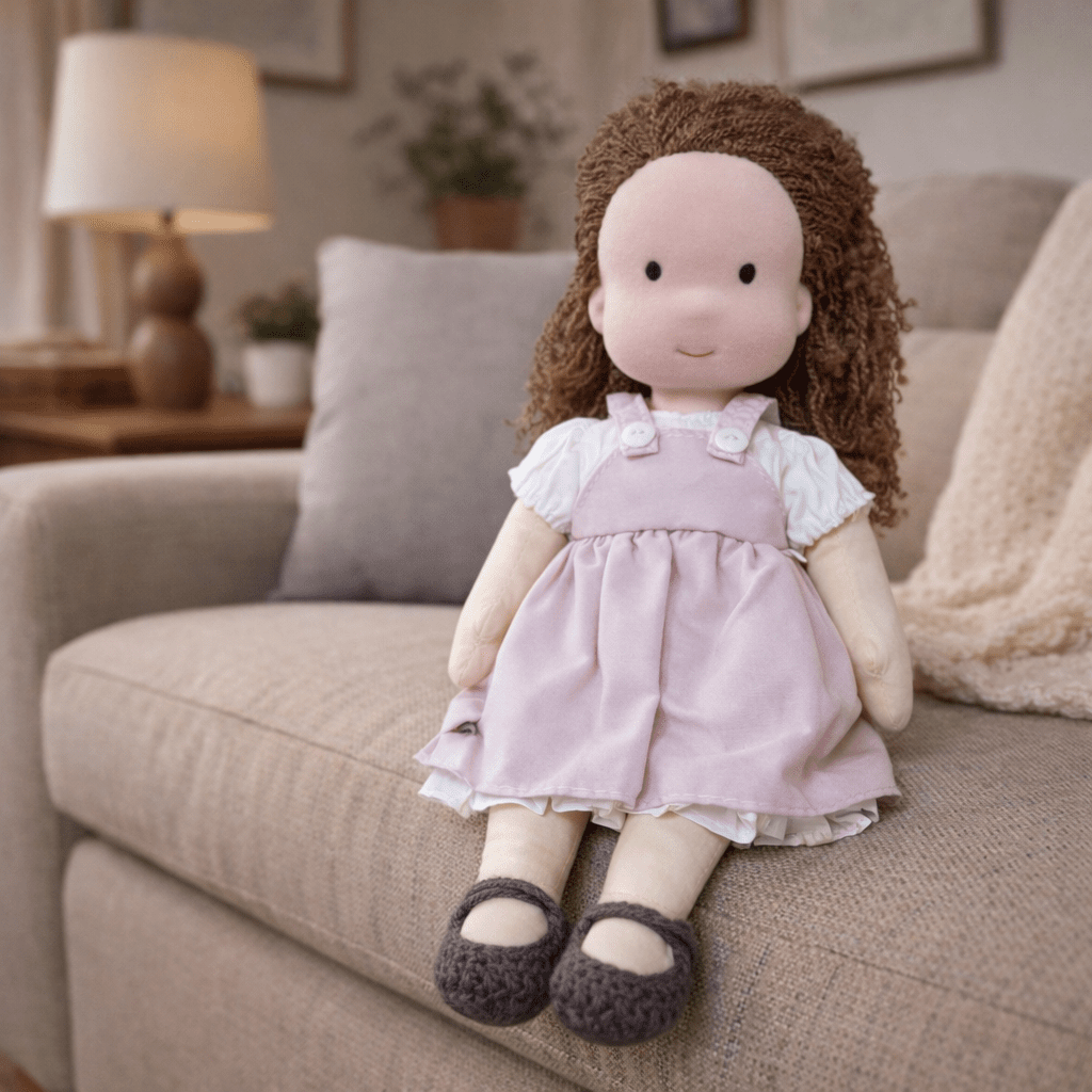 Elora – Handmade Waldorf Doll Made of Cotton for Creative Play 31