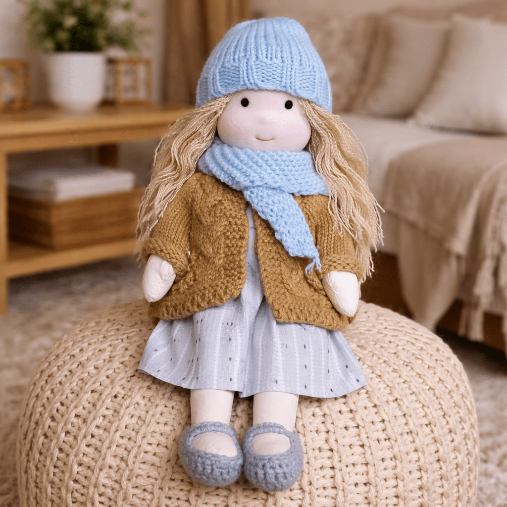 Elora – Handmade Waldorf Doll Made of Cotton for Creative Play 4