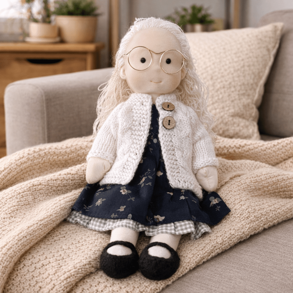 Elora – Handmade Waldorf Doll Made of Cotton for Creative Play 6