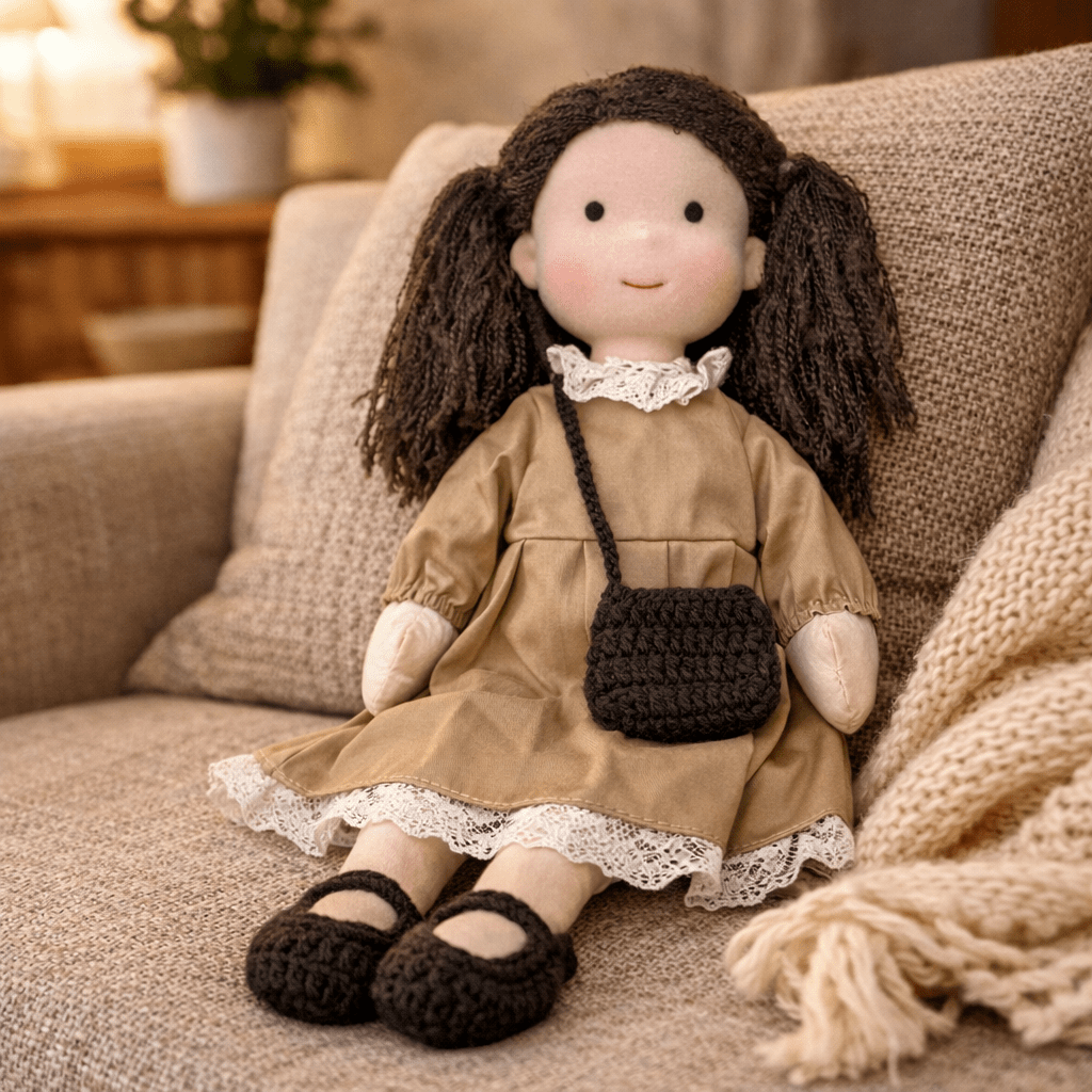 Elora – Handmade Waldorf Doll Made of Cotton for Creative Play 8
