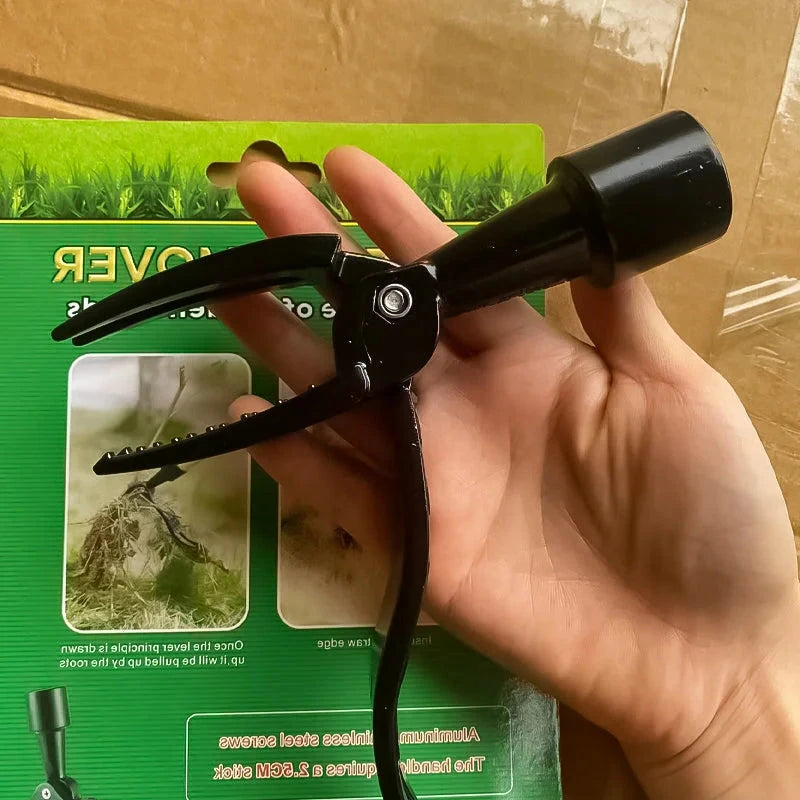 Ergonomic Stainless Steel Weed Puller Tool with Adjustable Long Handle 3