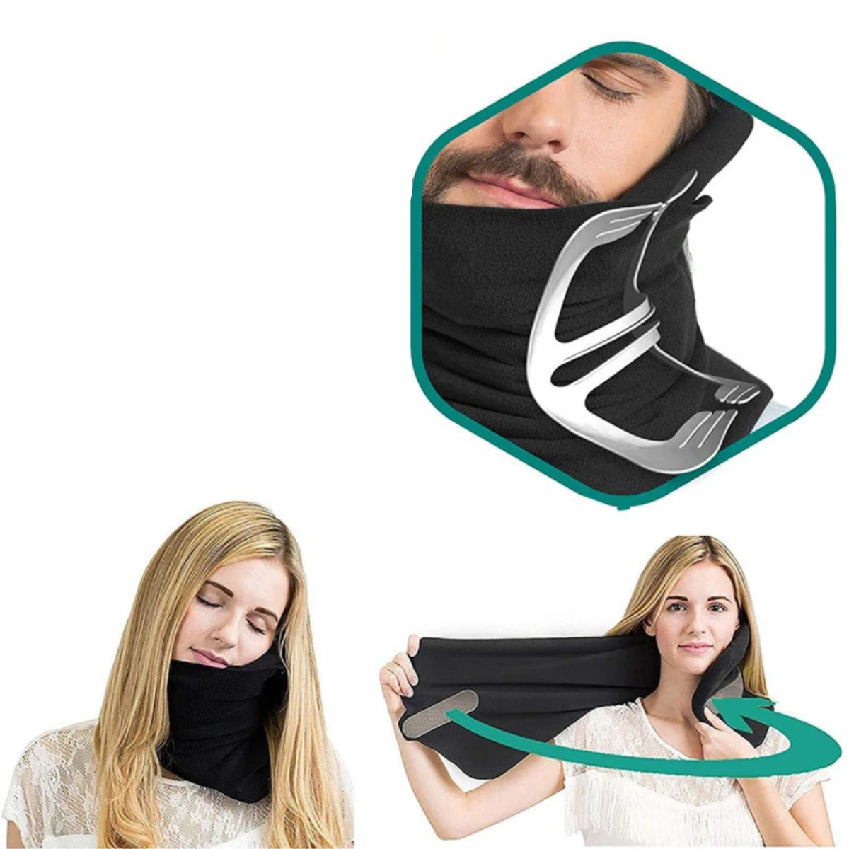 Ergonomic Travel Neck Pillow - Lightweight Support for Comfortable Journeys 3