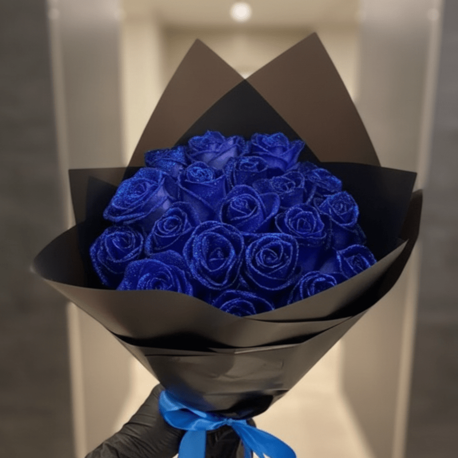 Everflower - Artificial Glitter Rose, Long-Lasting Silk Flower for Home Decor 2