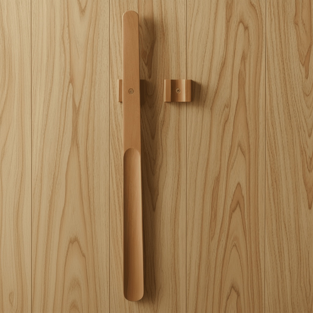 Extra Long Wooden Shoe Horn with Magnetic Storage - Ergonomic Long Handled Design 0