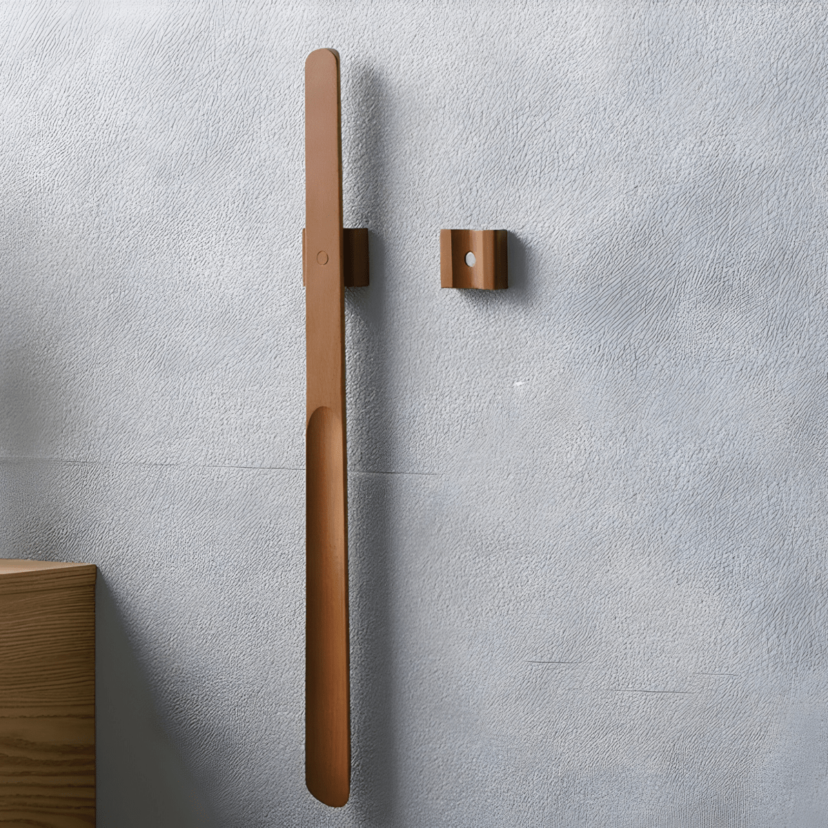 Extra Long Wooden Shoe Horn with Magnetic Storage - Ergonomic Long Handled Design 4