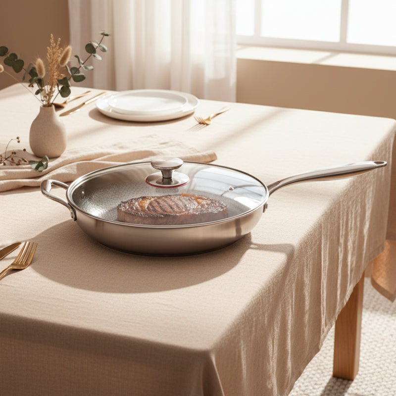 FORGEON – Titanium hammered non-stick frying pan for induction cooktops and everyday cooking 10