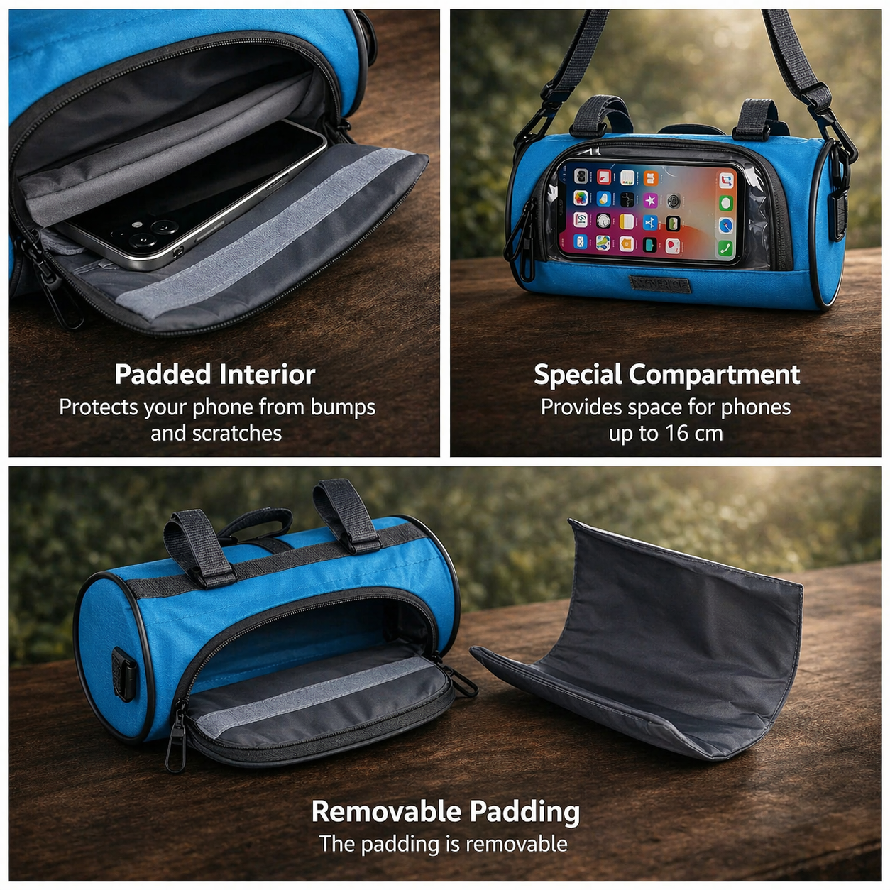 CYCLORA – Touchscreen-Fahrradtasche für bequemen Zugriff während der Fahrt