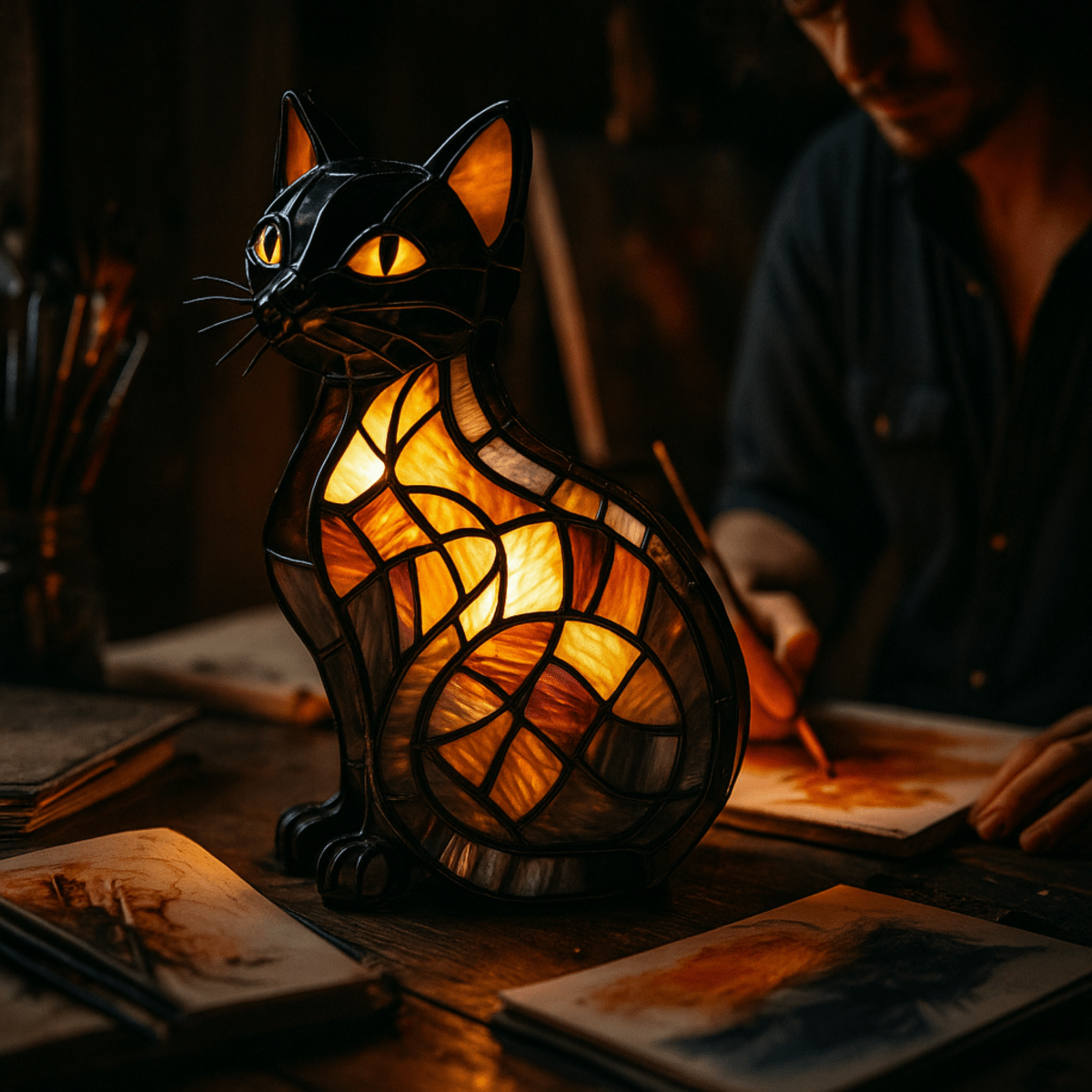 Felilux - Cute Cat Night Lamp with Soft LED Glow for Soothing Ambiance 5